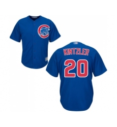 Men's Chicago Cubs #20 Brandon Kintzler Replica Royal Blue Alternate Cool Base Baseball Jersey