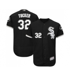 Men's Chicago White Sox #32 Preston Tucker Black Alternate Flex Base Authentic Collection Baseball Jersey