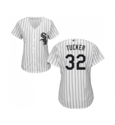 Women's Chicago White Sox #32 Preston Tucker Replica White Home Cool Base Baseball Jersey
