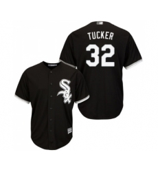 Youth Chicago White Sox #32 Preston Tucker Replica Black Alternate Home Cool Base Baseball Jersey