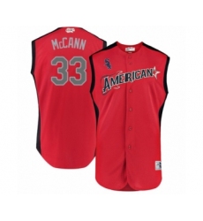 Youth Chicago White Sox #33 James McCann Authentic Red American League 2019 Baseball All-Star Jersey