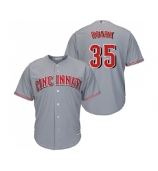 Youth Cincinnati Reds #35 Tanner Roark Replica Grey Road Cool Base Baseball Jersey