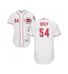 Men's Cincinnati Reds #54 Sonny Gray White Home Flex Base Authentic Collection Baseball Jersey