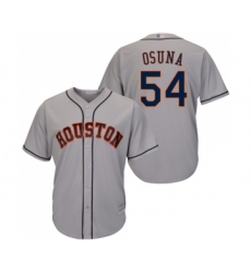 Youth Houston Astros #54 Roberto Osuna Authentic Grey Road Cool Base Baseball Jersey