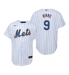 Men's Nike New York Mets #9 Brandon Nimmo White Home Stitched Baseball Jersey
