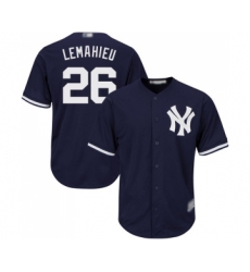 Men's New York Yankees #26 DJ LeMahieu Replica Navy Blue Alternate Baseball Jersey