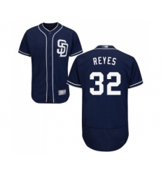 Men's San Diego Padres #32 Franmil Reyes Navy Blue Alternate Flex Base Authentic Collection Baseball Jersey