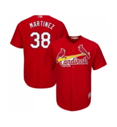 Men's St. Louis Cardinals #38 Jose Martinez Replica Red Cool Base Baseball Jersey