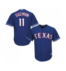 Men's Texas Rangers #11 Ronald Guzman Replica Royal Blue Alternate 2 Cool Base Baseball Jersey