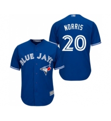 Men's Toronto Blue Jays #20 Bud Norris Replica Blue Alternate Baseball Jersey