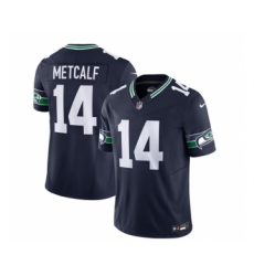 Men's Nike Seattle Seahawks #14 DK Metcalf 2023 F.U.S.E. Navy Limited Football Stitched Jersey