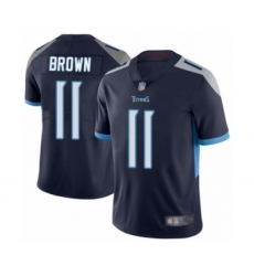 Men's Tennessee Titans #11 A.J. Brown Navy Blue Team Color Vapor Untouchable Limited Player Football Jersey