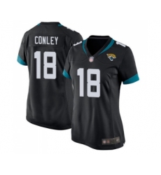 Women's Jacksonville Jaguars #18 Chris Conley Game Black Team Color Football Jersey