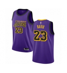 Youth Los Angeles Lakers #23 Anthony Davis Swingman Purple Basketball Jersey - City Edition