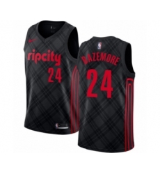 Youth Portland Trail Blazers #24 Kent Bazemore Swingman Black Basketball Jersey - City Edition