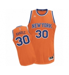 Women's New York Knicks #30 Julius Randle Authentic Orange Alternate Basketball Jersey