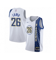 Women's Indiana Pacers #26 Jeremy Lamb Swingman White Basketball Jersey - 2019 20 City Edition