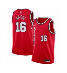 Youth Portland Trail Blazers #16 Pau Gasol Swingman Red Hardwood Classics Basketball Jersey