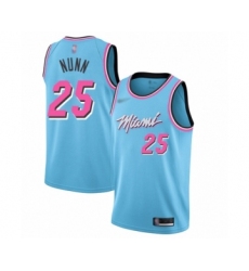 Men's Miami Heat #25 Kendrick Nunn Swingman Blue Basketball Jersey - 2019 20 City Edition