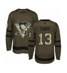 Youth Pittsburgh Penguins #13 Brandon Tanev Authentic Green Salute to Service Hockey Jersey