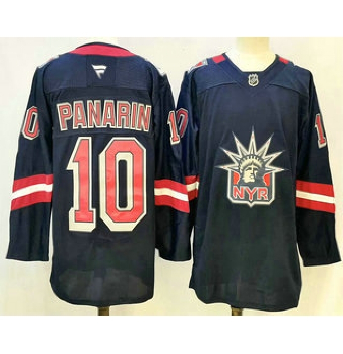 Men's New York Rangers #10 Artemi Panarin Navy Reverse Retro Authentic Jersey