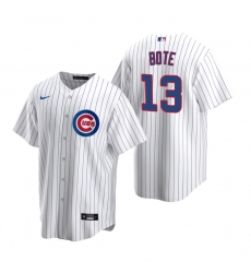 Men's Nike Chicago Cubs #13 David Bote White Home Stitched Baseball Jersey