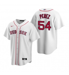 Men's Nike Boston Red Sox #54 Martin Perez White Home Stitched Baseball Jersey