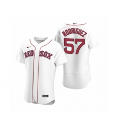 Men's Boston Red Sox #57 Eduardo Rodriguez Nike White Authentic 2020 Home Jersey