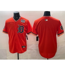 Men's Detroit Tigers Blank Orange 2026 Alternate USA 250 Vapor Premier Limited Stitched Baseball Jersey