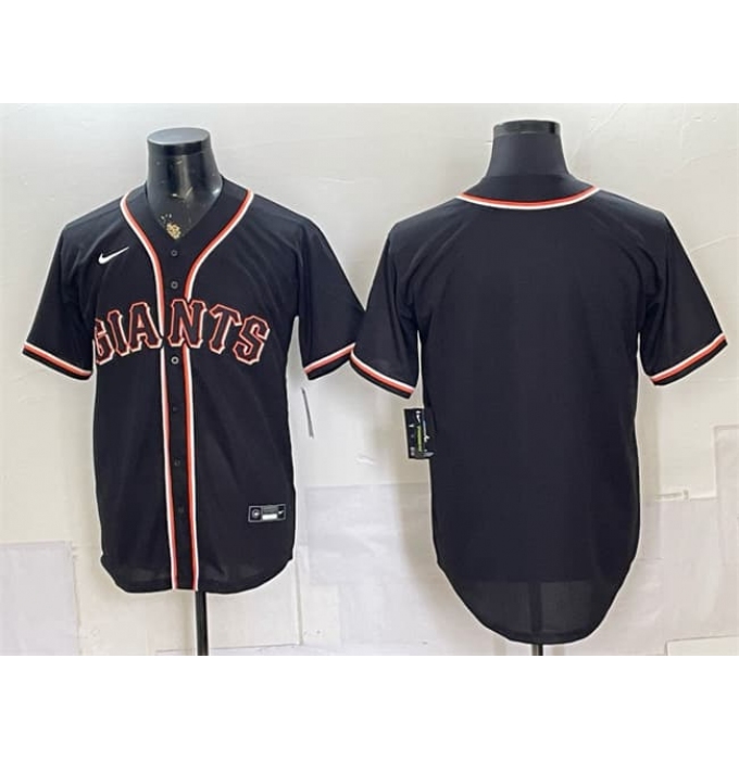Men's San Francisco Giants Blank 2026 Fashion Replica Black Out Stitched Baseball Jersey