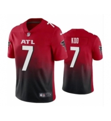 Men's Atlanta Falcons #7 Younghoe Koo Red Black Vapor Untouchable Limited Stitched Jersey