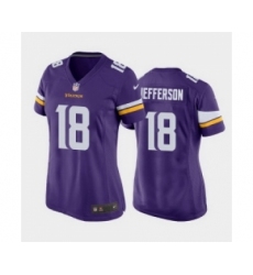 Women's Minnesota Vikings #18 Justin Jefferson Purple game jersey Women's Minnesota Vikings #18 Justin Jefferson Purple game jersey