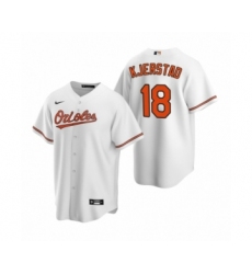 Men's Baltimore Orioles #18 Heston Kjerstad White 2020 MLB Draft Replica Home Jersey