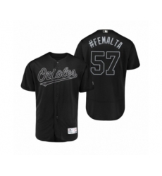 Men's Orange Baltimore Orioles #60 Mychal Givens 2018 Spring Training Flex Base Jersey