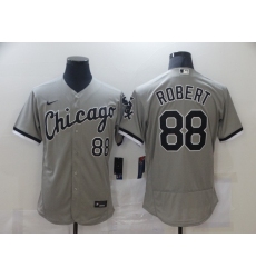 Men's Chicago White Sox #88 Luis Robert Nike Gray Home 2020 Replica Player Jersey