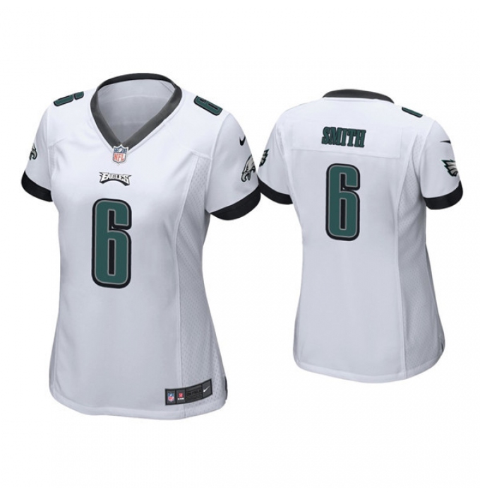 Women's Philadelphia Eagles #6 DeVonta Smith White Vapor Untouchable Limited Stitched Football Jersey(Run Small)
