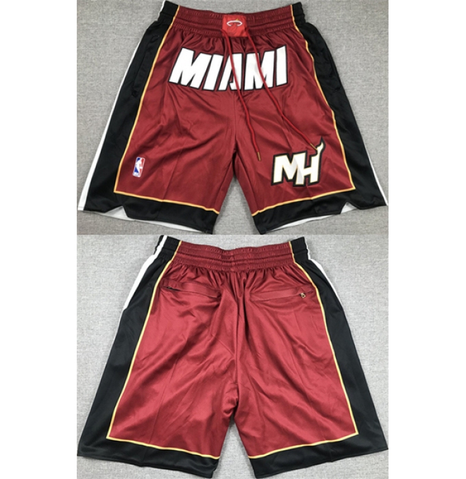 Men's Miami Heat Red Shorts (Run Small)