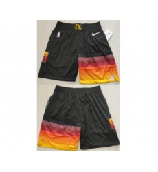 Men's Utah Jazz Black 75th Anniversary Shorts (Run Small)