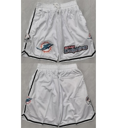 Men's Maimi Dolphins White Shorts (Run Small)