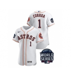 Men's Houston Astros #2 Alex Bregman 2021 Grey World Series Flex Base Stitched Baseball Jersey