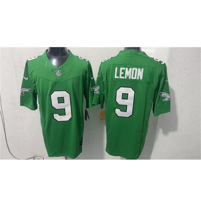Men's Philadelphia Eagles #9 Makai Lemon Green 2026 F.U.S.E. Draft Vapor Untouchable Limited Football Stitched Jersey