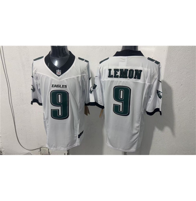Men's Philadelphia Eagles #9 Makai Lemon White 2026 F.U.S.E. Draft Vapor Untouchable Limited Football Stitched Jersey