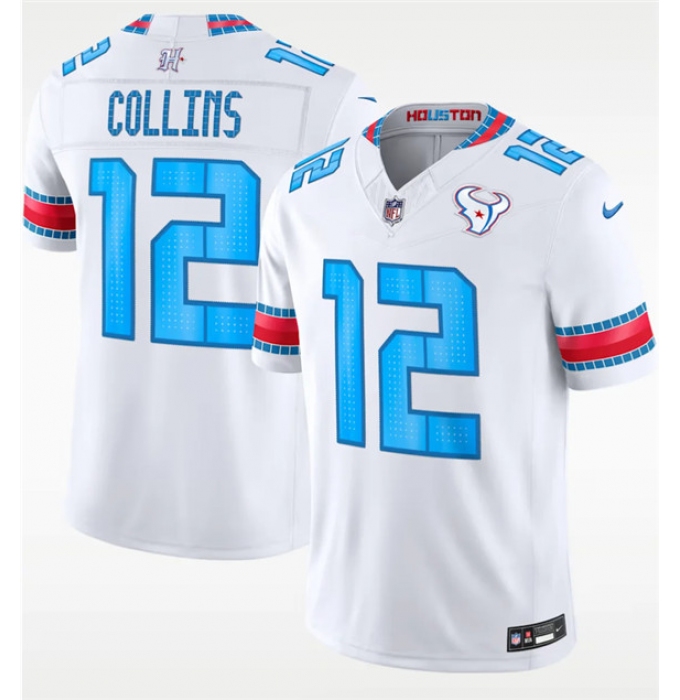 Youth Houston Texans #12 Nico Collins White 2026 F.U.S.E. Rivalries Collection Limited Stitched Football Jersey