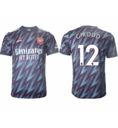 Men 2021-2022 Club Arsenal Second away aaa version blue 12 Soccer Jersey