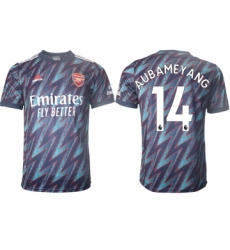 Men 2021-2022 Club Arsenal Second away aaa version blue 14 Soccer Jersey
