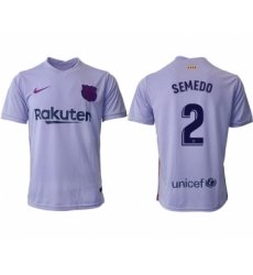 Men 2021-2022 Club Barcelona away aaa version purple 2 Soccer Jersey