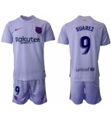 Men 2021-2022 Club Barcelona away purple 9 Soccer Jerseys