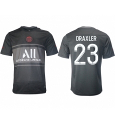 Men 2021-2022 Club Paris St German Second away aaa version black 23 Soccer Jersey