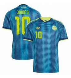 Men Colombia James Rodriguez 2026 Away Replica Turquoise Jersey 2