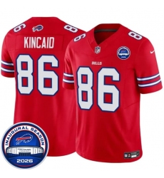 Men's Buffalo Bills #86 Dalton Kincaid Red F.U.S.E. 2026 Inaugural Season at Highmark Stadium Football Stitched Jersey